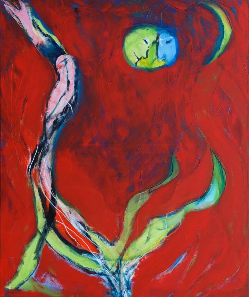  grootmoeders glimlach | 100 x 120cm